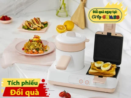 Bữa sáng nhanh chóng cùng máy nướng bánh Joyoung SK06K-GS950 2 trong 1