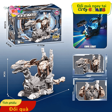 KHỦNG LONG BIẾN HÌNH DINO ELECTRIC MECHANICAL CITY GAMES