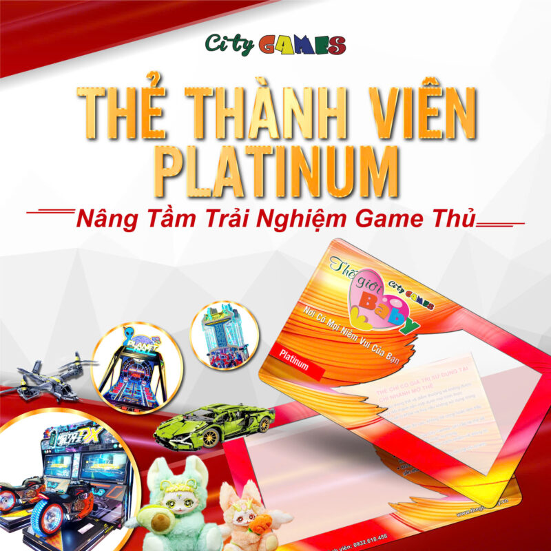 THẺ THÀNH VIÊN PLATINUM CITY GAMES