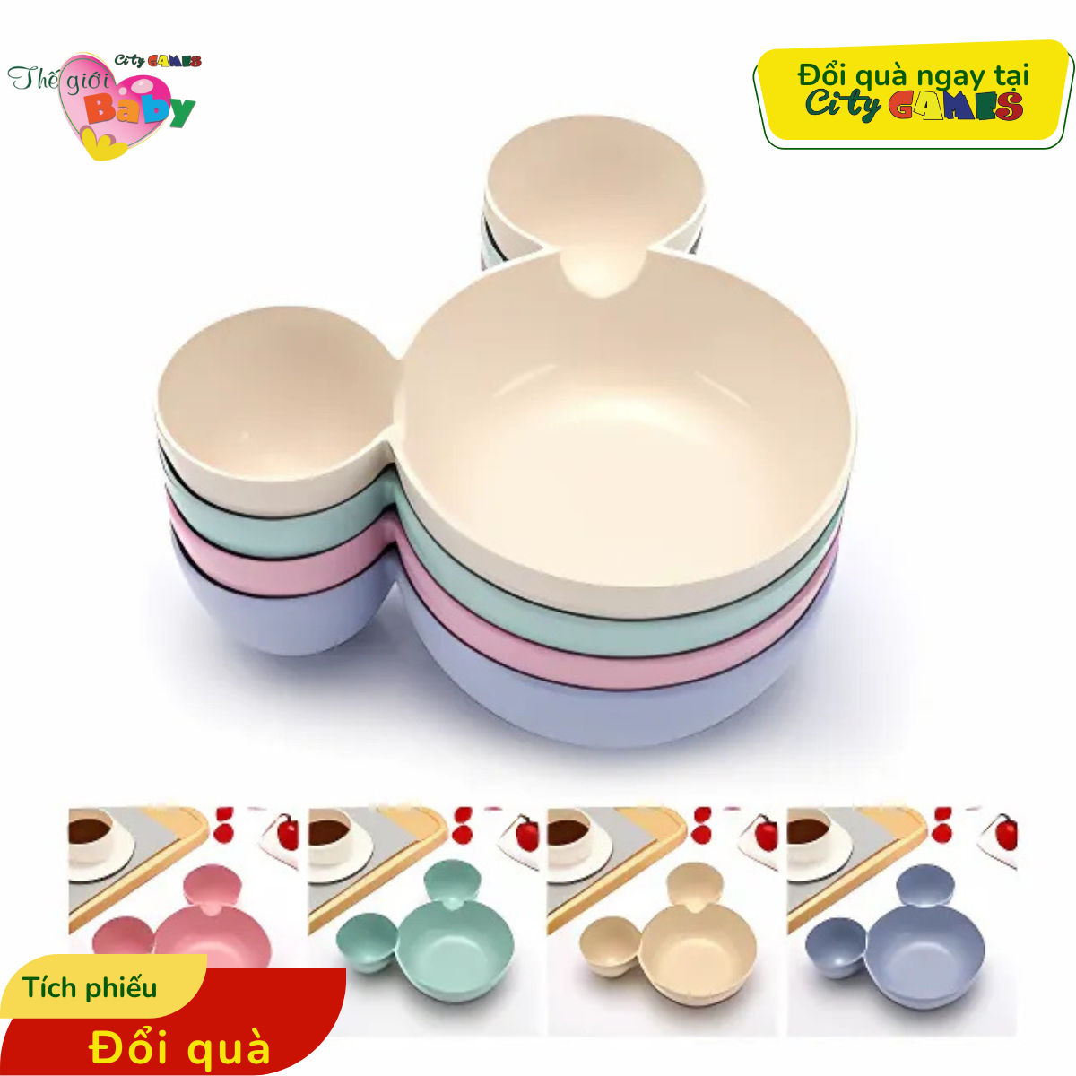 KHAY ĂN MICKEY | TÍCH PHIẾU ĐỔI QUÀ
