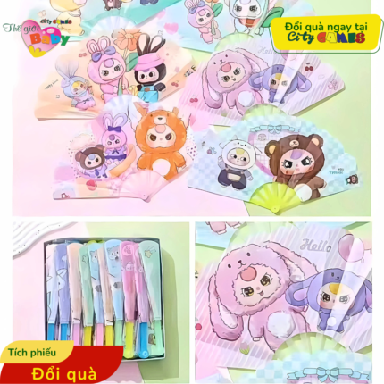 QUẠT XÒE CẦM TAY HÌNH BABY TREE