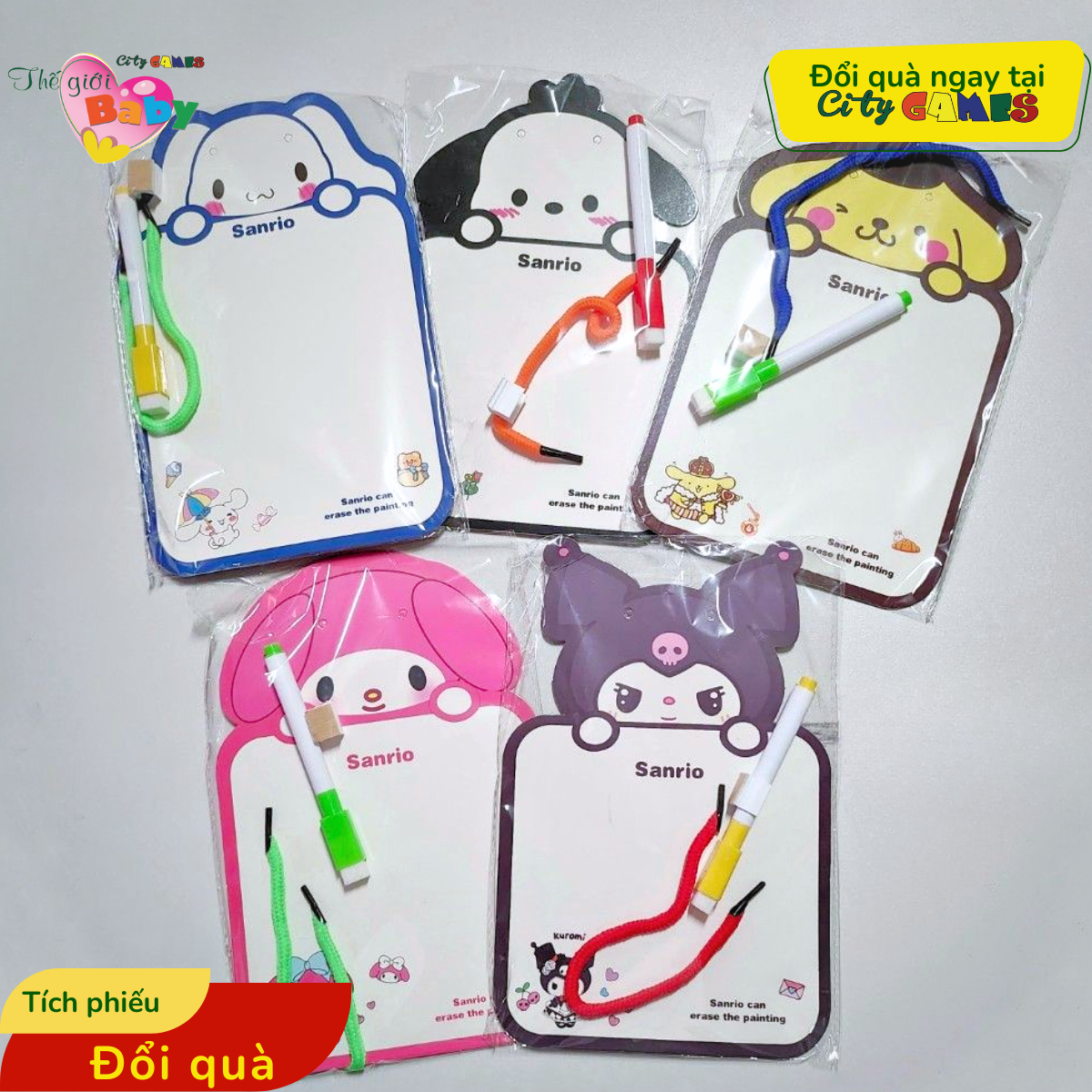 BẢNG TRẮNG SANRIO CHO BÉ