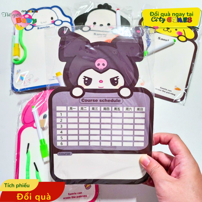 BẢNG TRẮNG SANRIO CHO BÉ