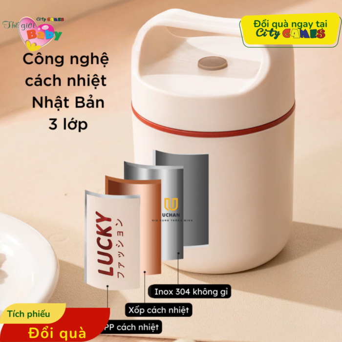 BÌNH Ủ GIỮ NHIỆT LUCKY