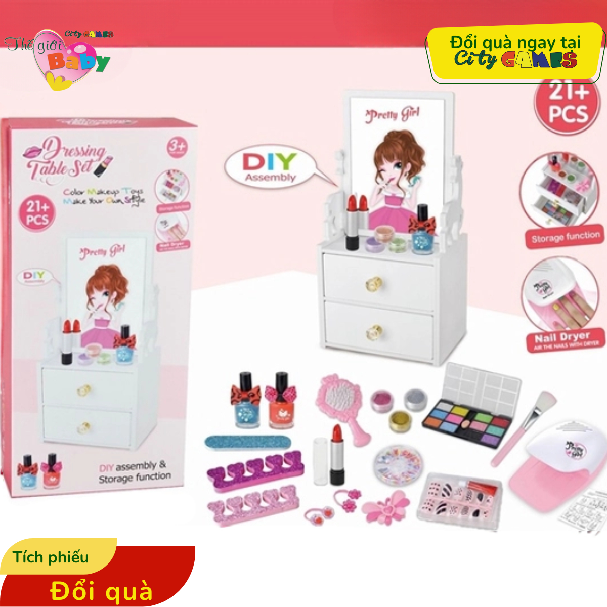 BỘ ĐỒ CHƠI TRANG ĐIỂM | TÍCH PHIẾU ĐỔI QUÀ