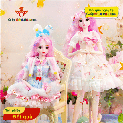 Búp Bê Công Chúa Tóc Dài Lấp Lánh