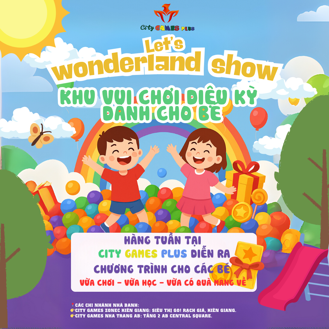 WONDERLAND – HOẠT NÁO CHO BÉ TẠI NHÀ BANH