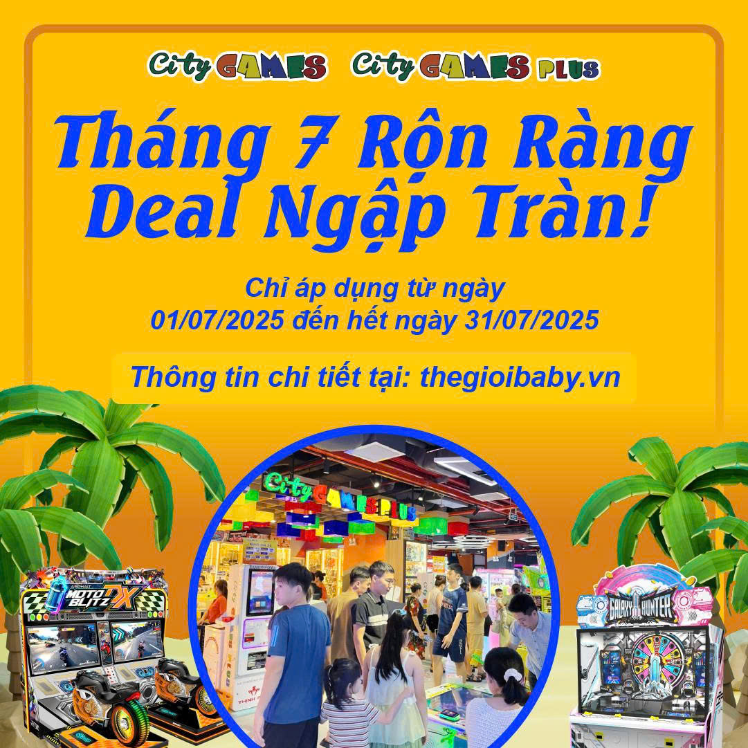 🎉 Ưu Đãi Tháng 7 City Games Plus – Bung Xõa Mùa Hè, Deal Ngập Tràn! 🎉