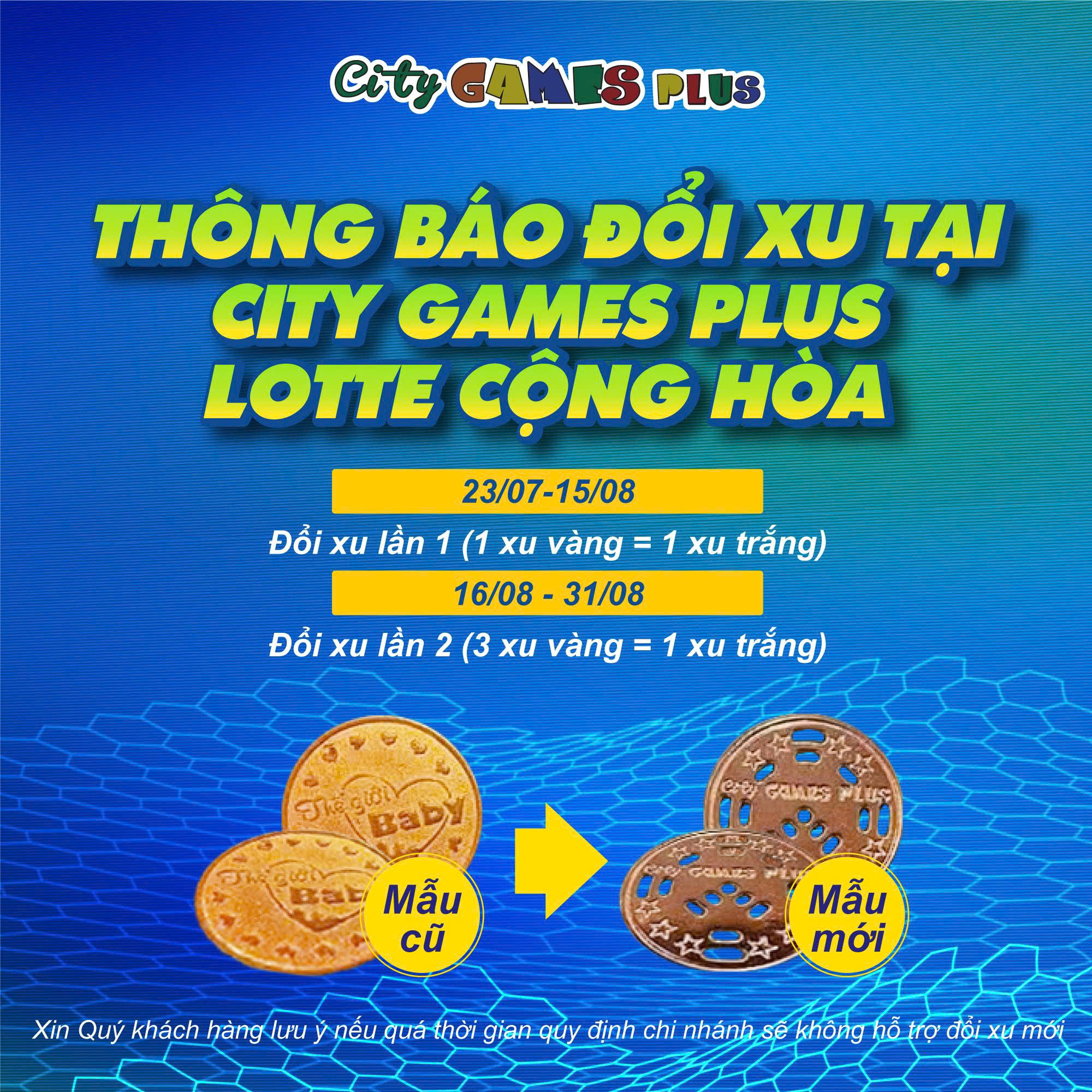 THÔNG BÁO ĐỔI XU – KHÁCH THÂN THIẾT LƯU Ý NGAY!